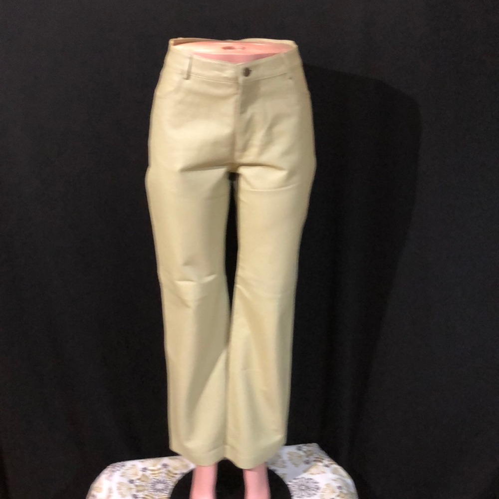 NWOT Italian Leather Lined 5-Pocket Jeans Pants